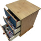 Three Drawer Wooden Storage Chest Blue Fronts (Pre-Loved)
