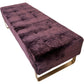 Upholstered Bench Purple Velvet (Pre-Loved)