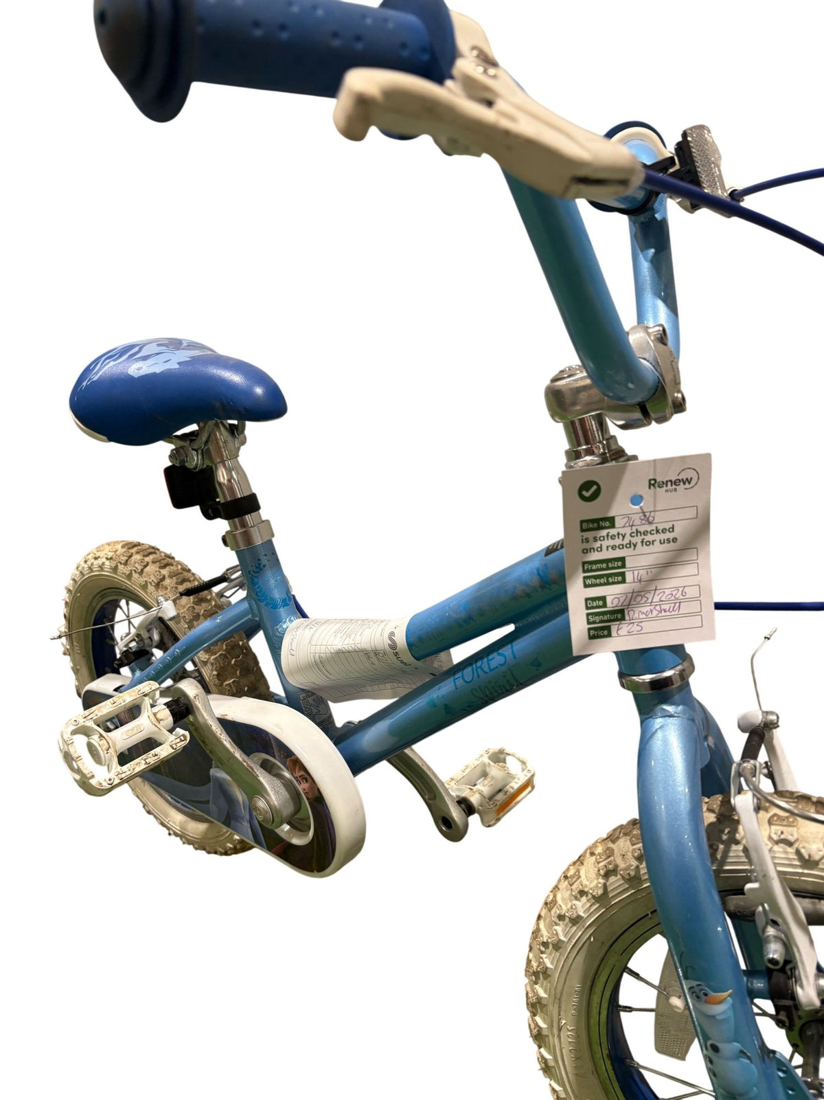 Serviced Disney Kids Bike Frozen 14 Inch (Pre-Loved)