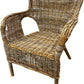 Rattan Armchair Natural Finish (Pre-Loved)