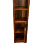 Tall Wooden Storage Cabinet with Shelves and Door Rustic Style (Pre-Loved)