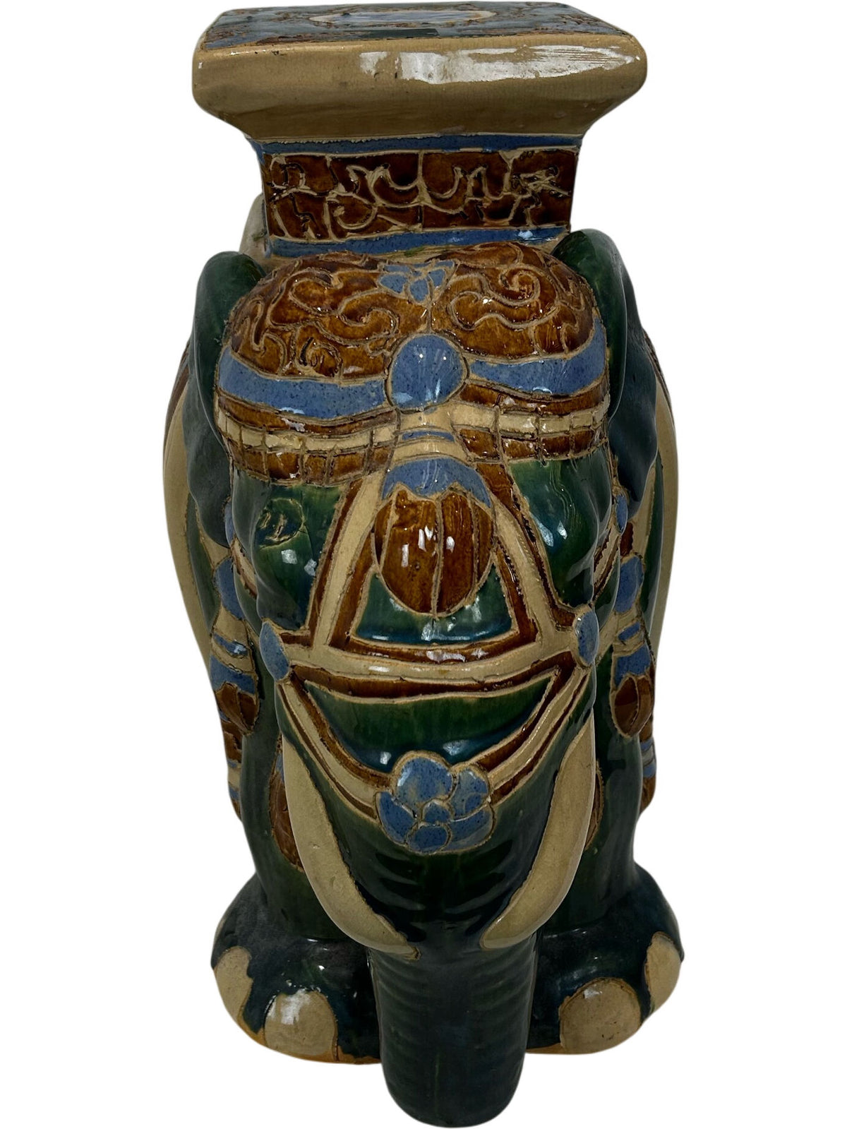 Decorative Ceramic Elephant Plant Stand (Pre-Loved)