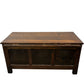 Vintage Wooden Storage Chest Blanket Box Hinged Lid Dark Wood (Pre-Loved)