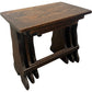 Vintage Set of 3 Wooden Nesting Tables (Pre-Loved)