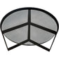 'Made.com' Modern Glass Top Coffee Table Black Metal Frame (Pre-Loved)