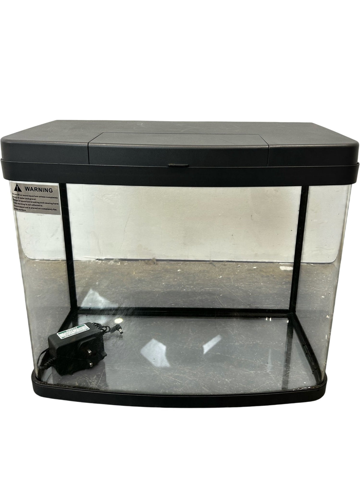 LoveFish Panorama 40L Curved Glass Aquarium Fish Tank with Lid (Pre-Loved)