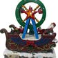 Christmas Sleigh With Moving Ferris Wheel Fibre Optic LED