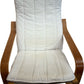 White Upholstered Wooden Chair (Pre-Loved)