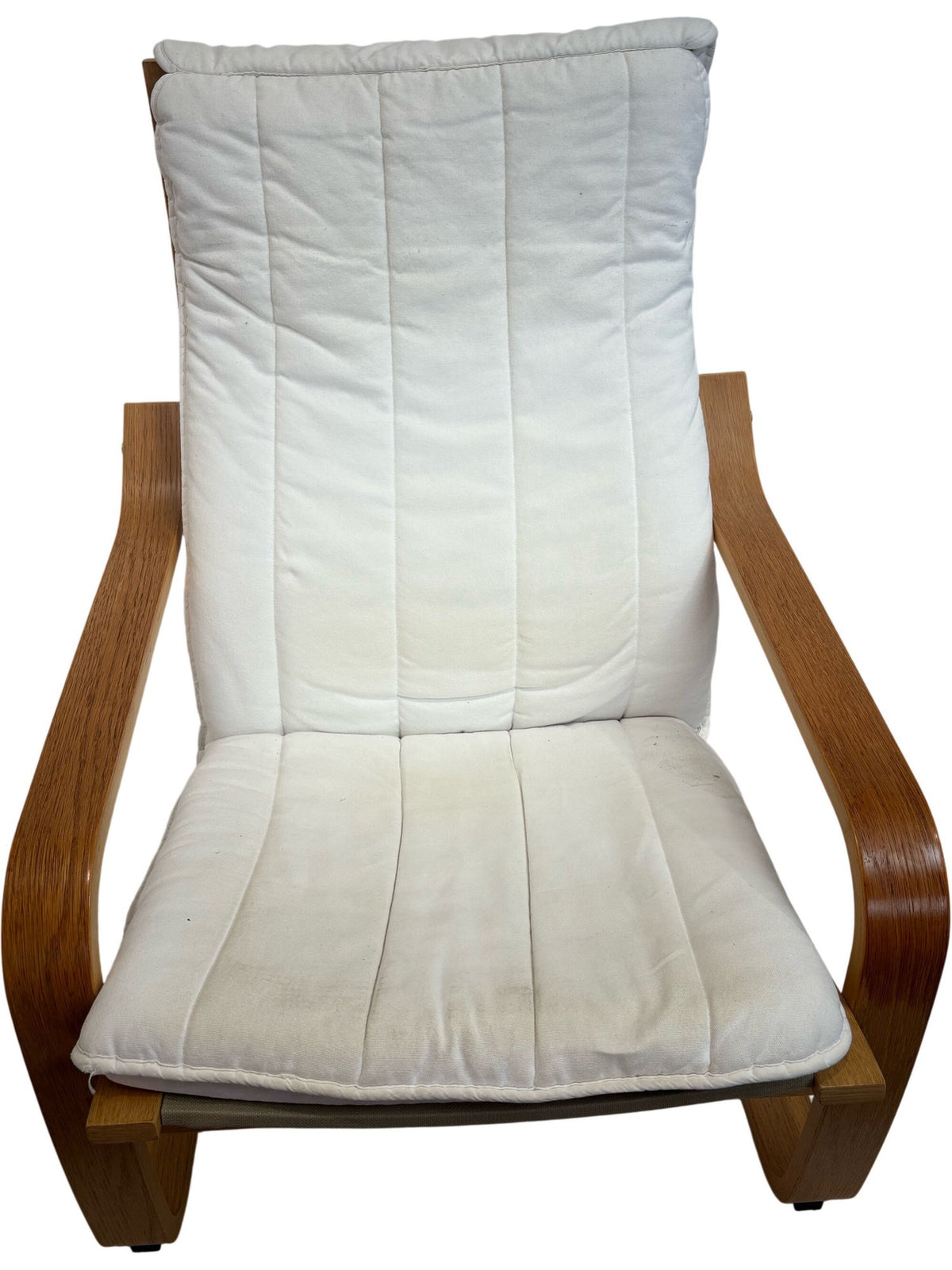 White Upholstered Wooden Chair (Pre-Loved)