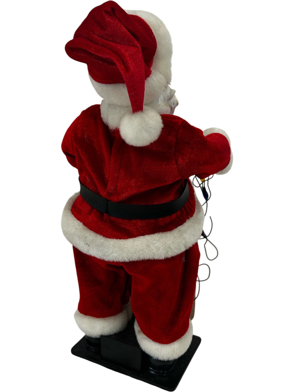 Animated Santa Claus with Light-Up Christmas String Lights 32cm (Pre-Loved)