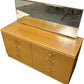 Retro Mid Century Style Wood Dresser With Mirror (Pre-Loved)