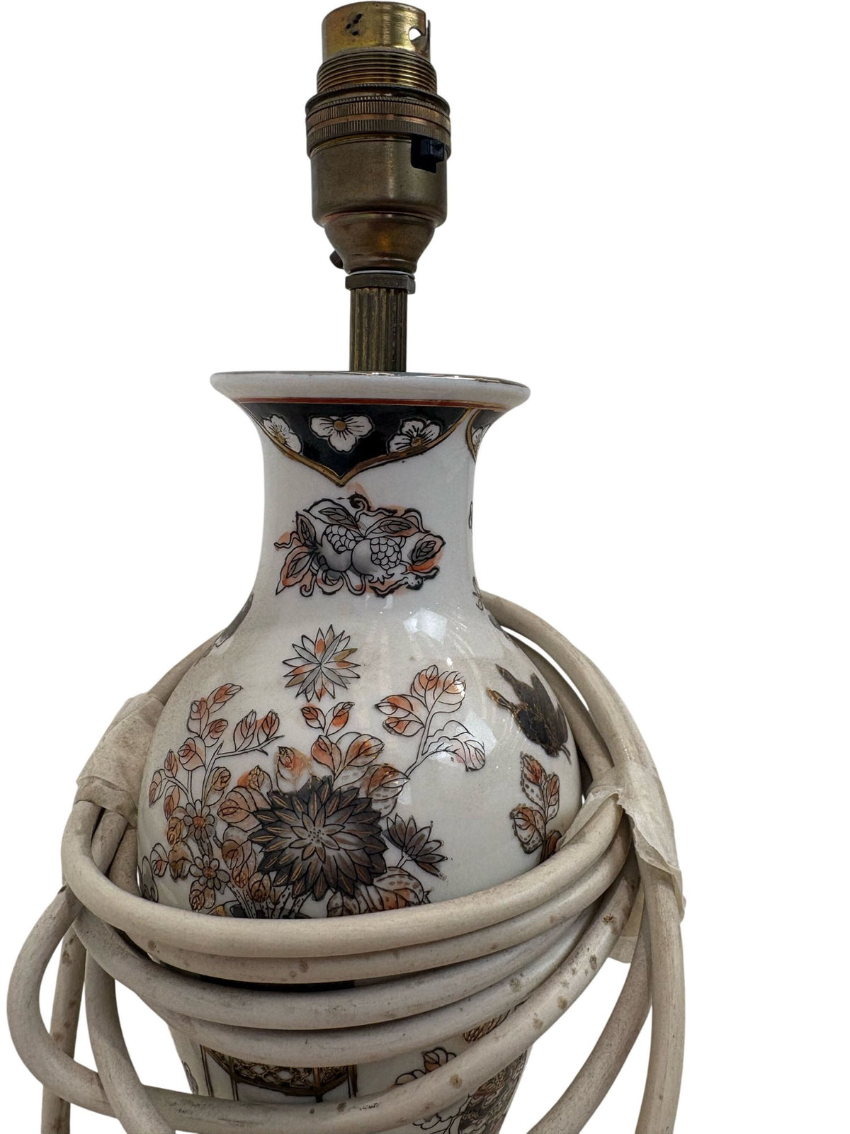 Vintage Ceramic Table Lamp Floral Design (Pre-Loved)