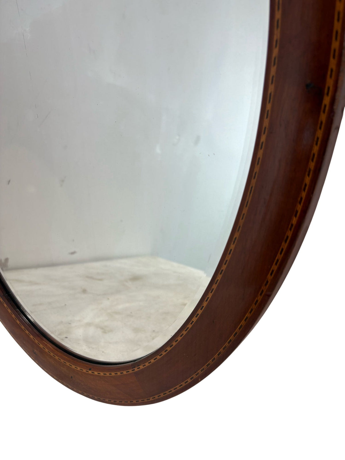 Oval Wooden Framed Mirror 50.5cm x 68cm (Pre-Loved)