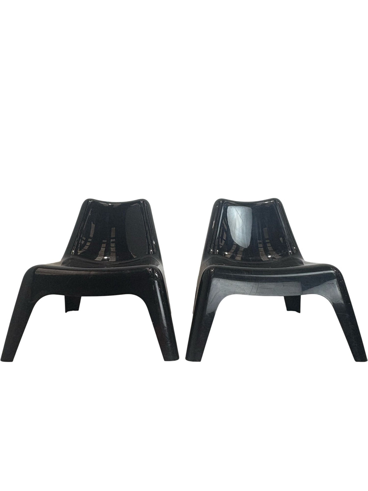 IKEA Tomas Sandell 2 Black Vago Armchairs for the IKEA PS Series 70s (Pre-Loved)