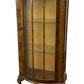 Vintage Bowfront Walnut Display Cabinet (Pre-Loved)