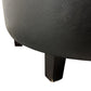 Black Faux Leather Accent Chair Armchair Upholstered (Pre-Loved)