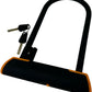 Halfords U-Lock Bike Lock Black Orange with 2 Keys Heavy Duty (Pre-Loved)