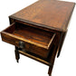 Vintage Drop Leaf Side Table with Drawer, Shelf & Castors (Pre-Loved)