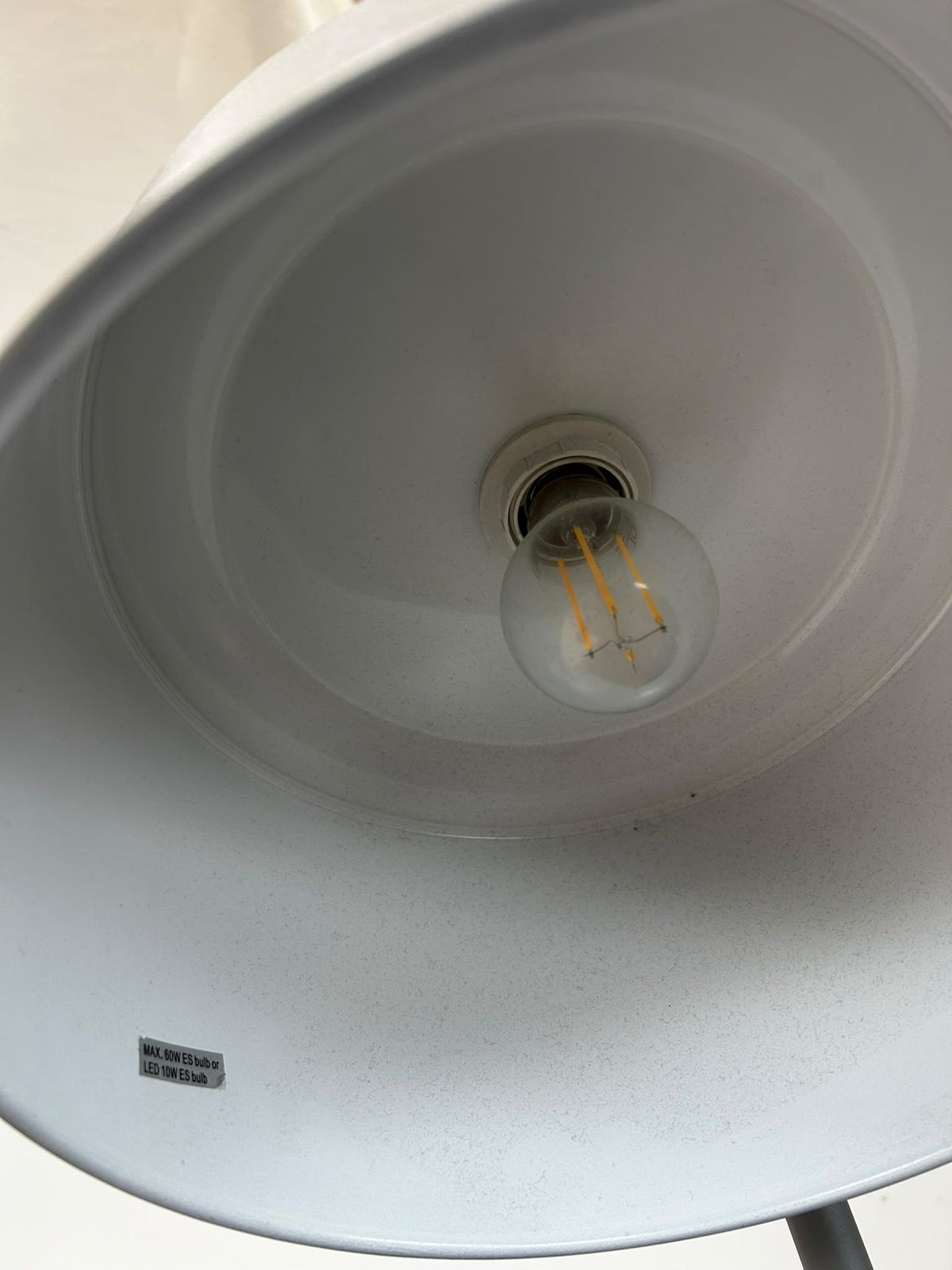 Modern Grey Floor Lamp Adjustable Shade Home Lighting (Pre-Loved)