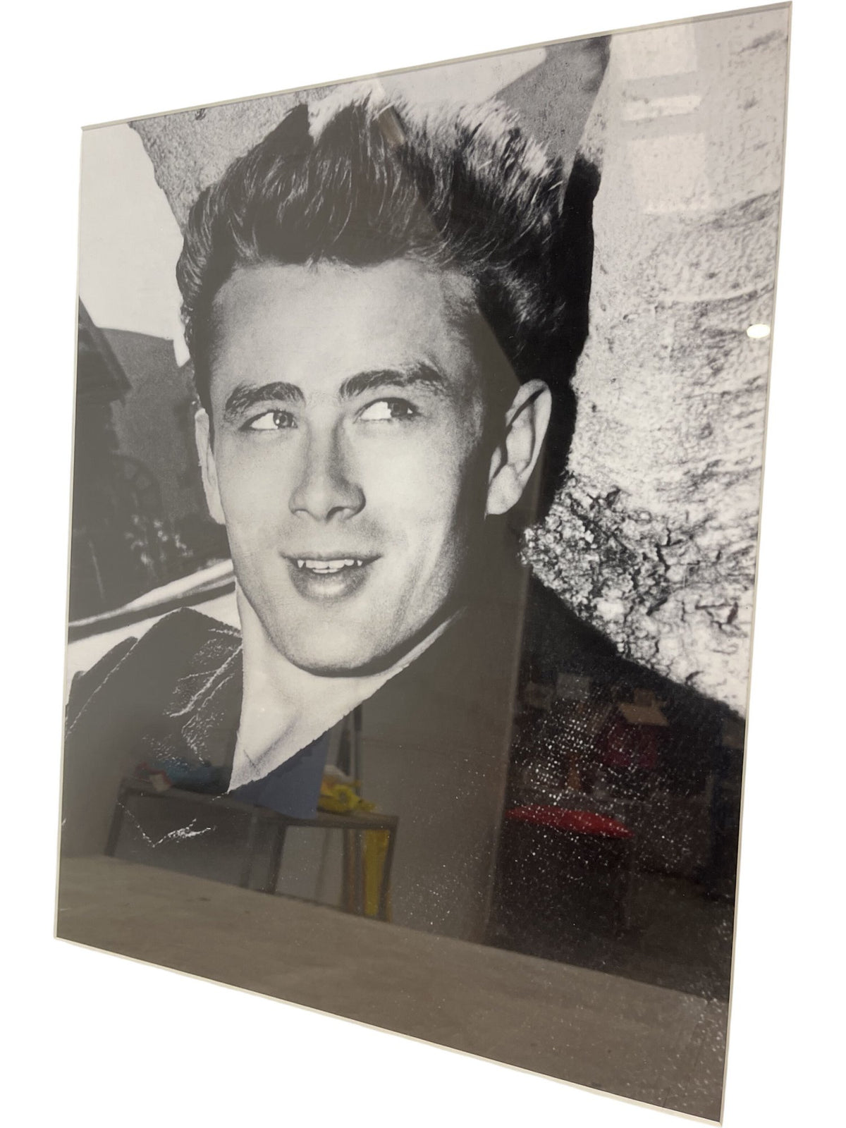 Classic Black & White James Dean Silver Framed Portrait Photograph (Pre-Loved)