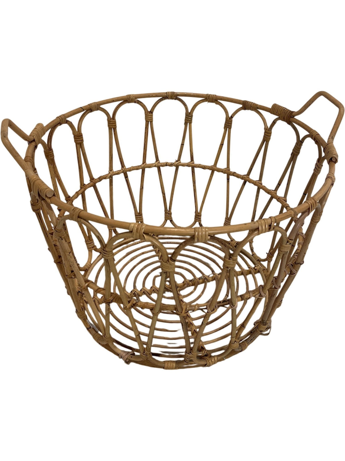 IKEA SNIDAD Basket Natural Bamboo Rattan Storage (Pre-Loved)