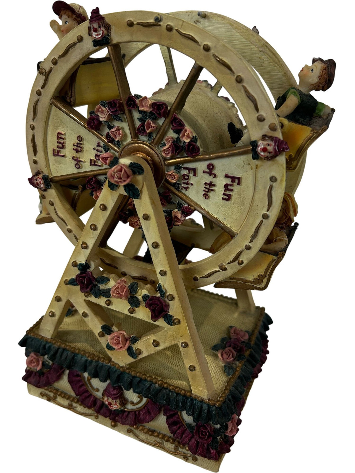 Fun of the Fair Ferris Wheel Fairground Figurine Floral Ornament 25cm(Pre-Loved)