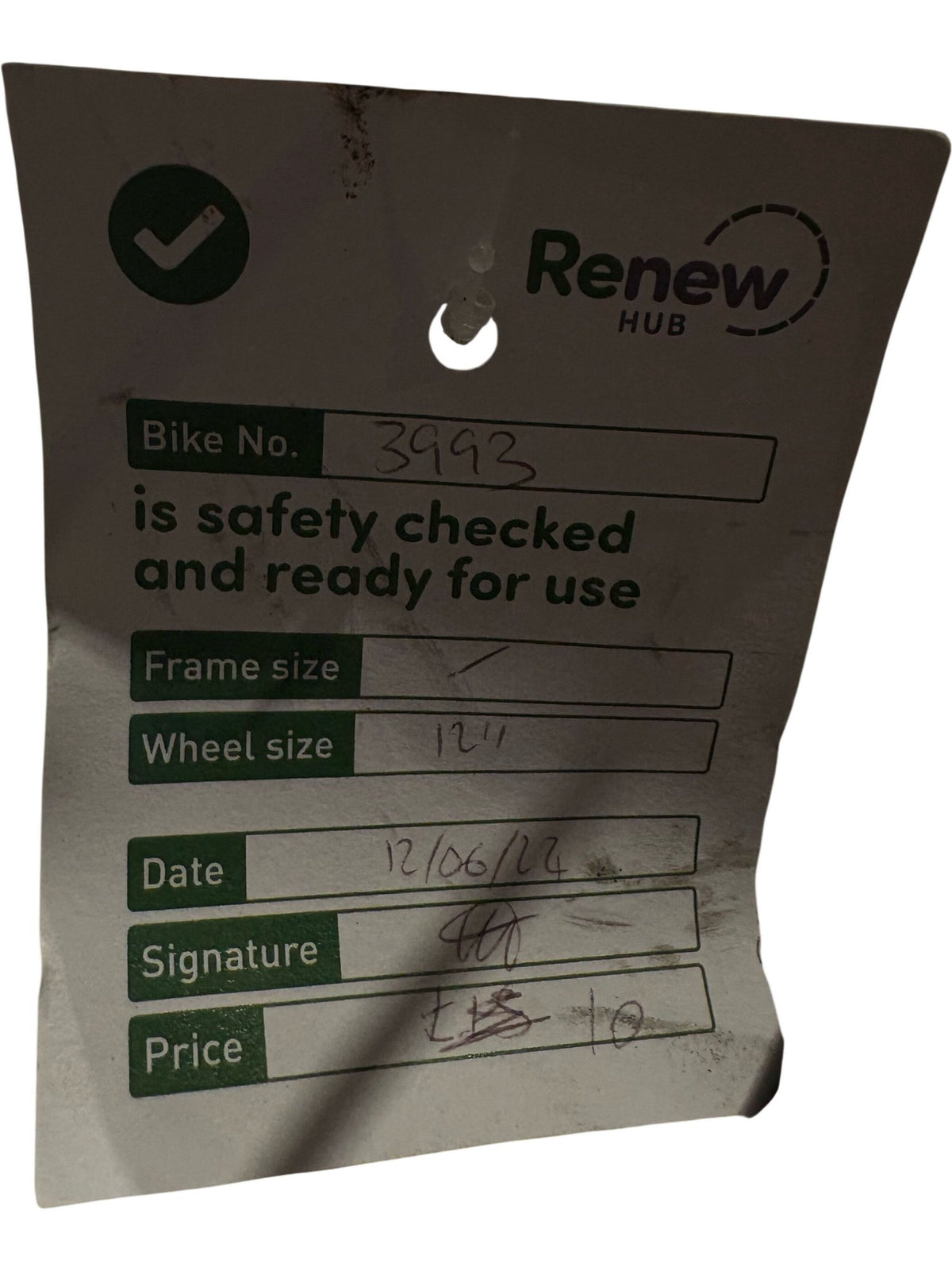 Serviced Kids' Bicycle 12" (Pre-Loved)