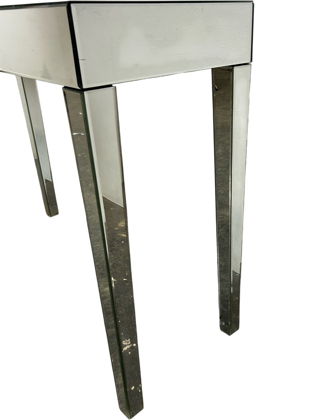 Mirrored Silver Console Table Rectangular Hallway Table (Pre-Loved)