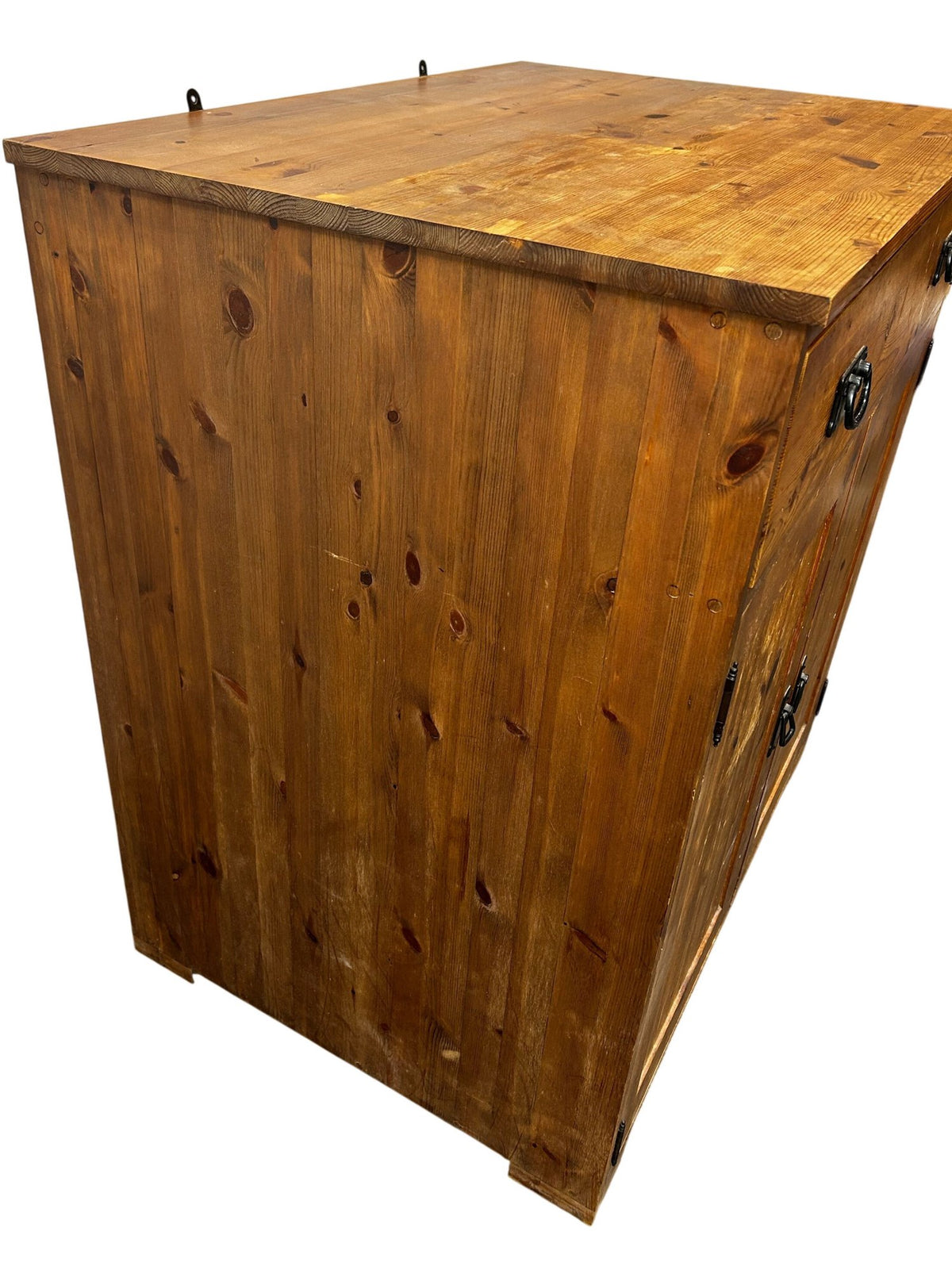 Rustic Pine Sideboard Storage Cabinet 2 Doors 1 Drawer (Pre-Loved)