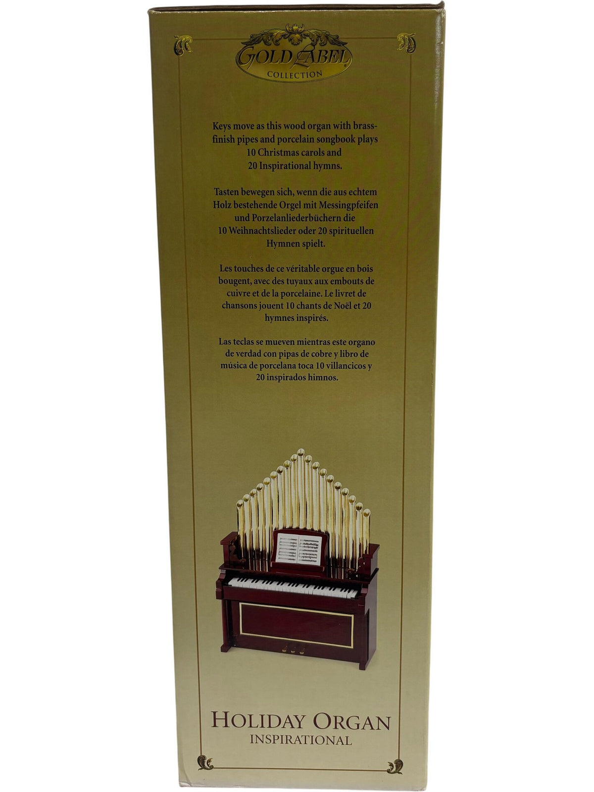 Mr Christmas Holiday Organ Brass Finish Pipes (Pre-Loved)