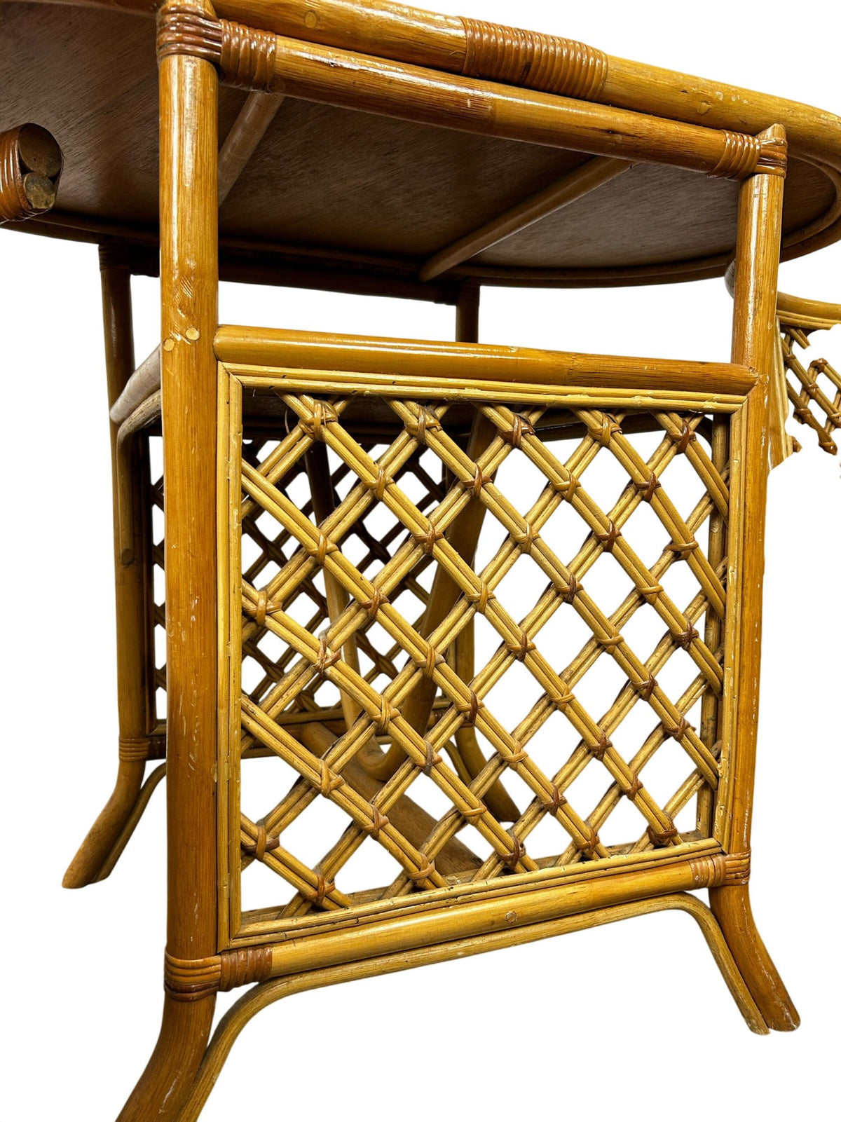 Rattan Bistro Table & Two Chairs Set (Pre-Loved)