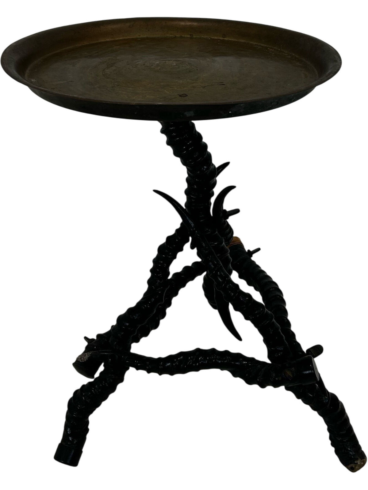 Brass Tray Top Tripod Side Table (Pre-Loved)