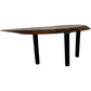 Rustic Wooden Small Table Black Metal Legs (Pre-Loved)