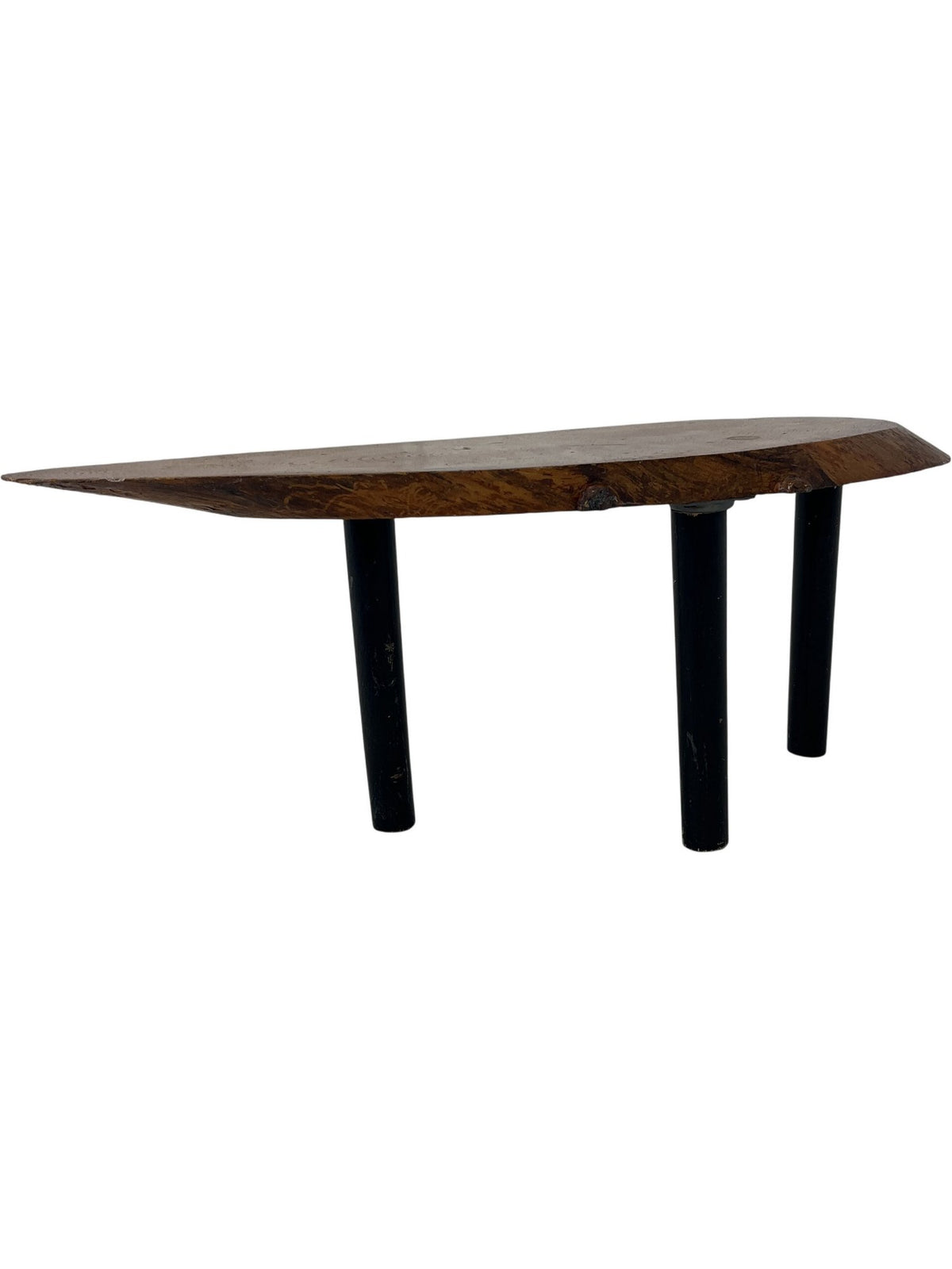 Rustic Wooden Small Table Black Metal Legs (Pre-Loved)