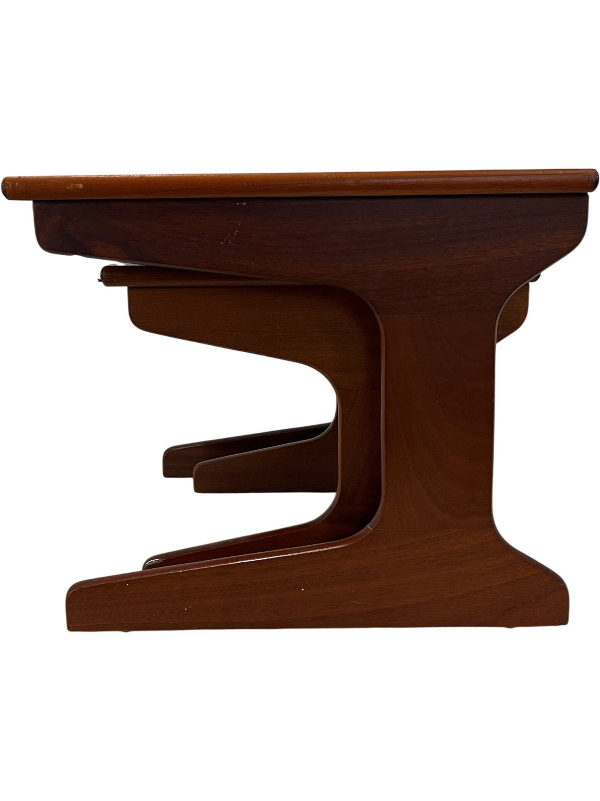 Mid Century Nesting Tables Set Solid Teak Style (Pre-Loved)