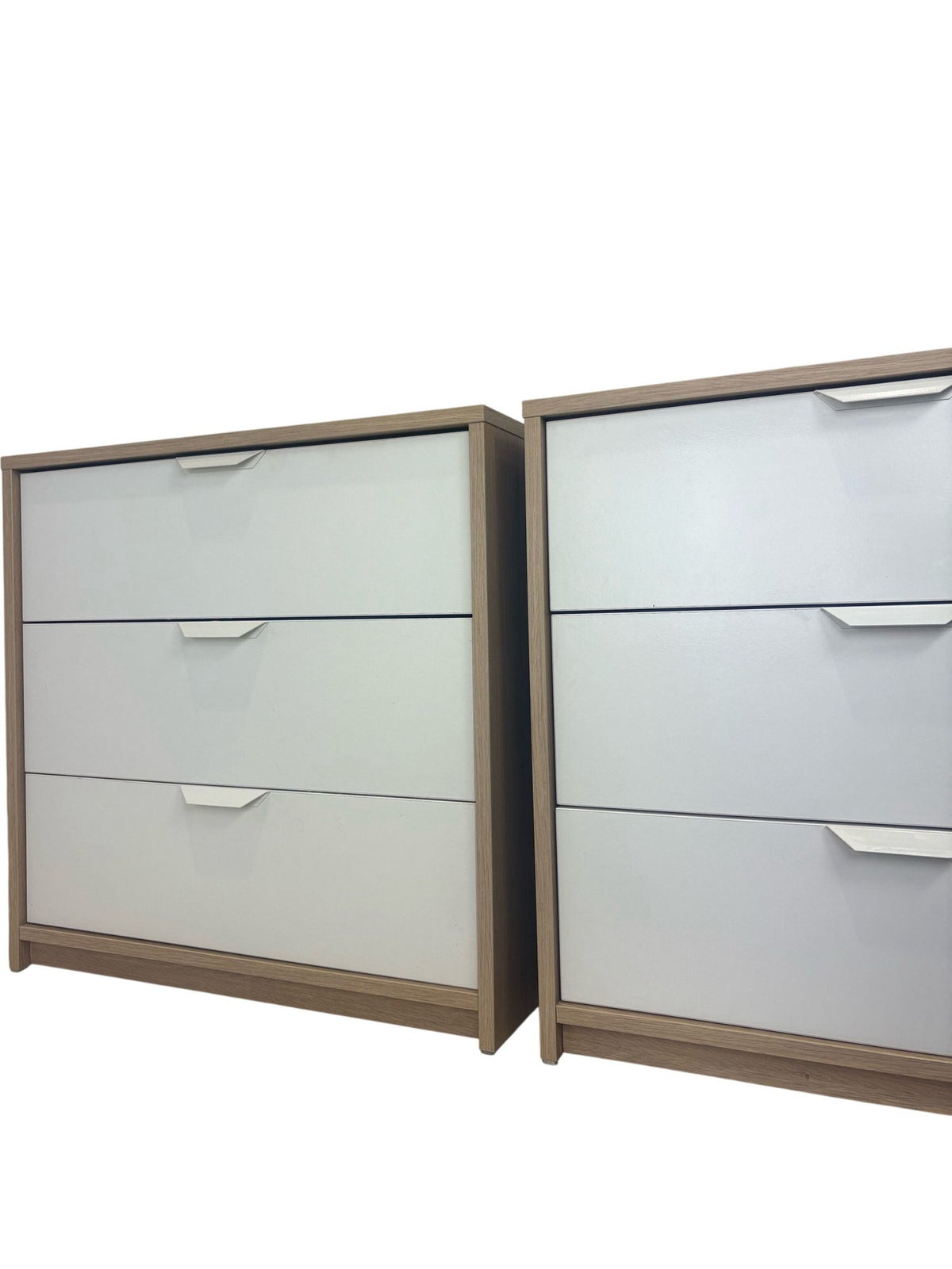 Wooden Dresser Set White & Oak Finish (Pre-Loved)