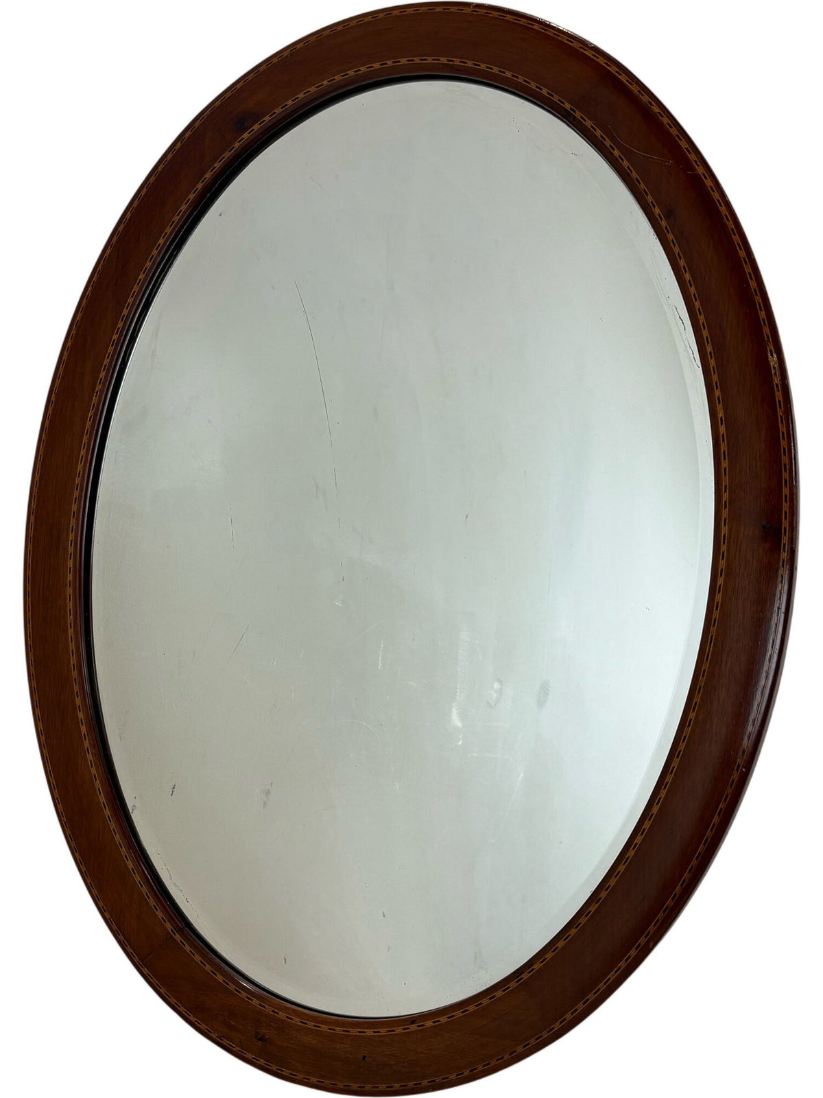 Oval Wooden Framed Mirror 50.5cm x 68cm (Pre-Loved)