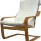 White Upholstered Wooden Chair (Pre-Loved)