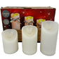 B&M Cinnamon Scent Flameless LED Candles Set of 3 (Pre-Loved)