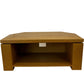 Oak Effect Corner TV Stand Media Unit Open Shelf Storage 95cm (Pre-Loved)