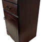 Dark Wood Bedside Cabinet with Drawer & Cupboard (Pre-Loved)
