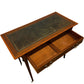 Vintage Style Inlaid Writing Desk with Leather-Effect Top & Drawer (Pre-Loved)