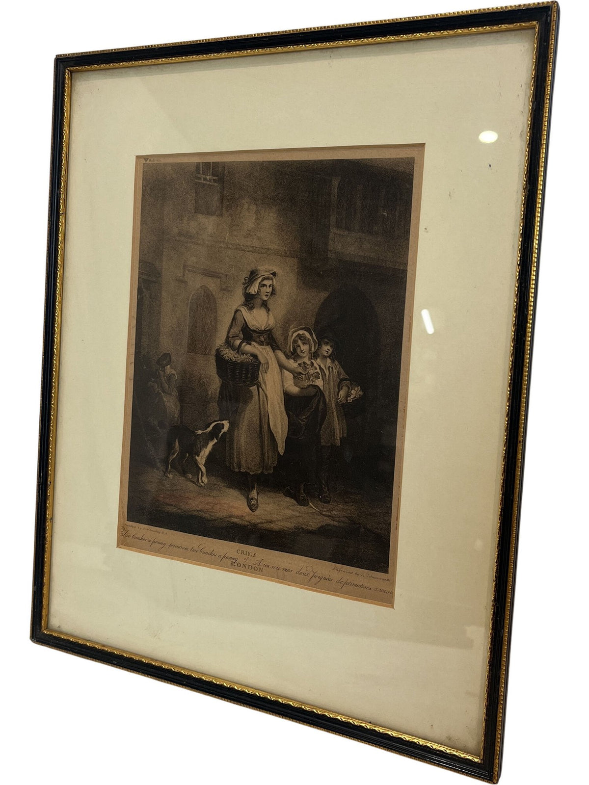 Set Of Vintage Framed Art Prints Cries From London Series (Pre-Loved)