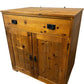 Rustic Pine Sideboard Storage Cabinet 2 Doors 1 Drawer (Pre-Loved)