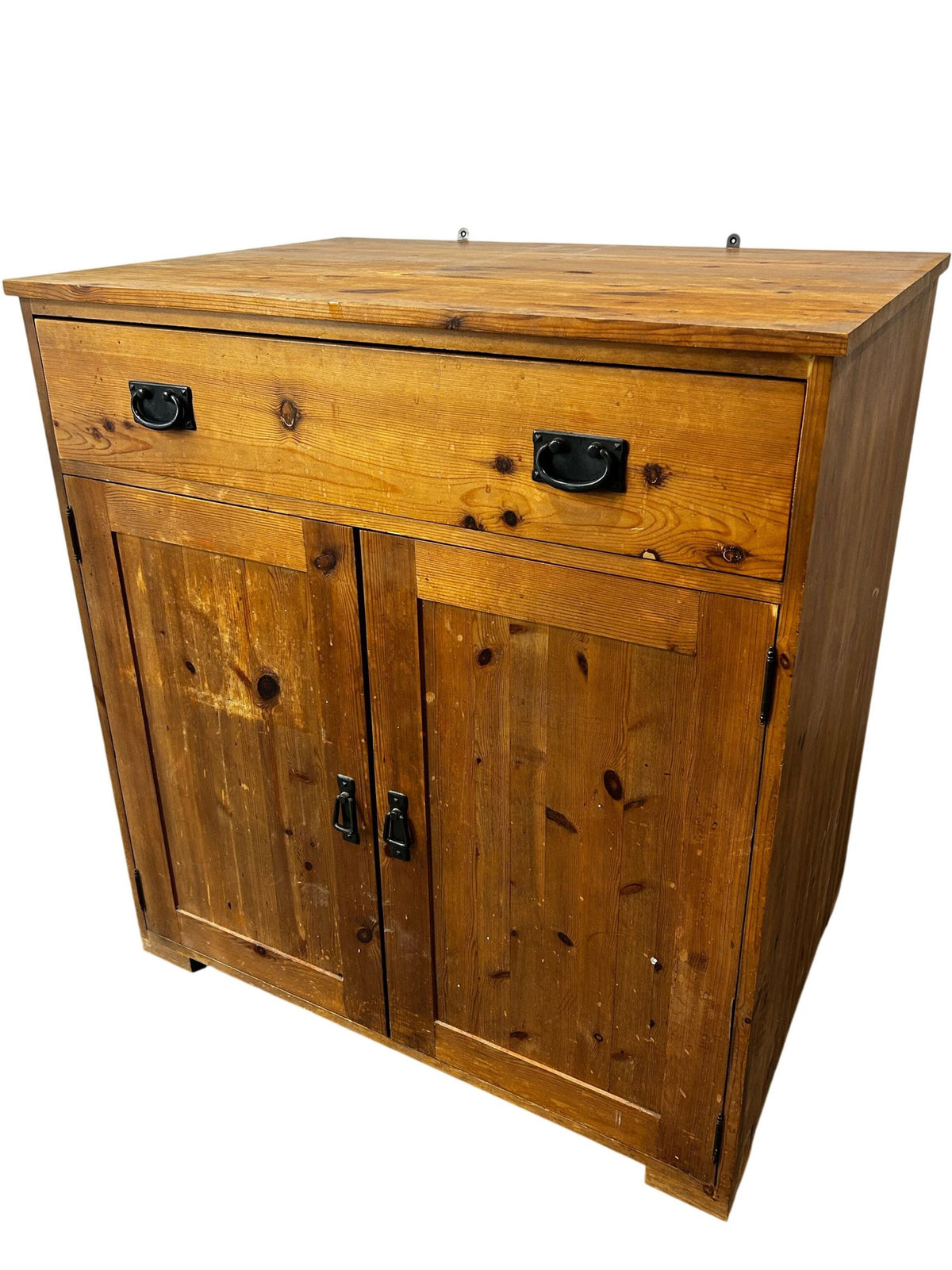 Rustic Pine Sideboard Storage Cabinet 2 Doors 1 Drawer (Pre-Loved)