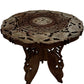 Ornate Carved Wooden Plant Stand Side Table (Pre-Loved)