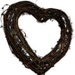 Natural Twig Heart Wreath with Red Berry Detail Rustic Wall Decor (Pre-Loved)