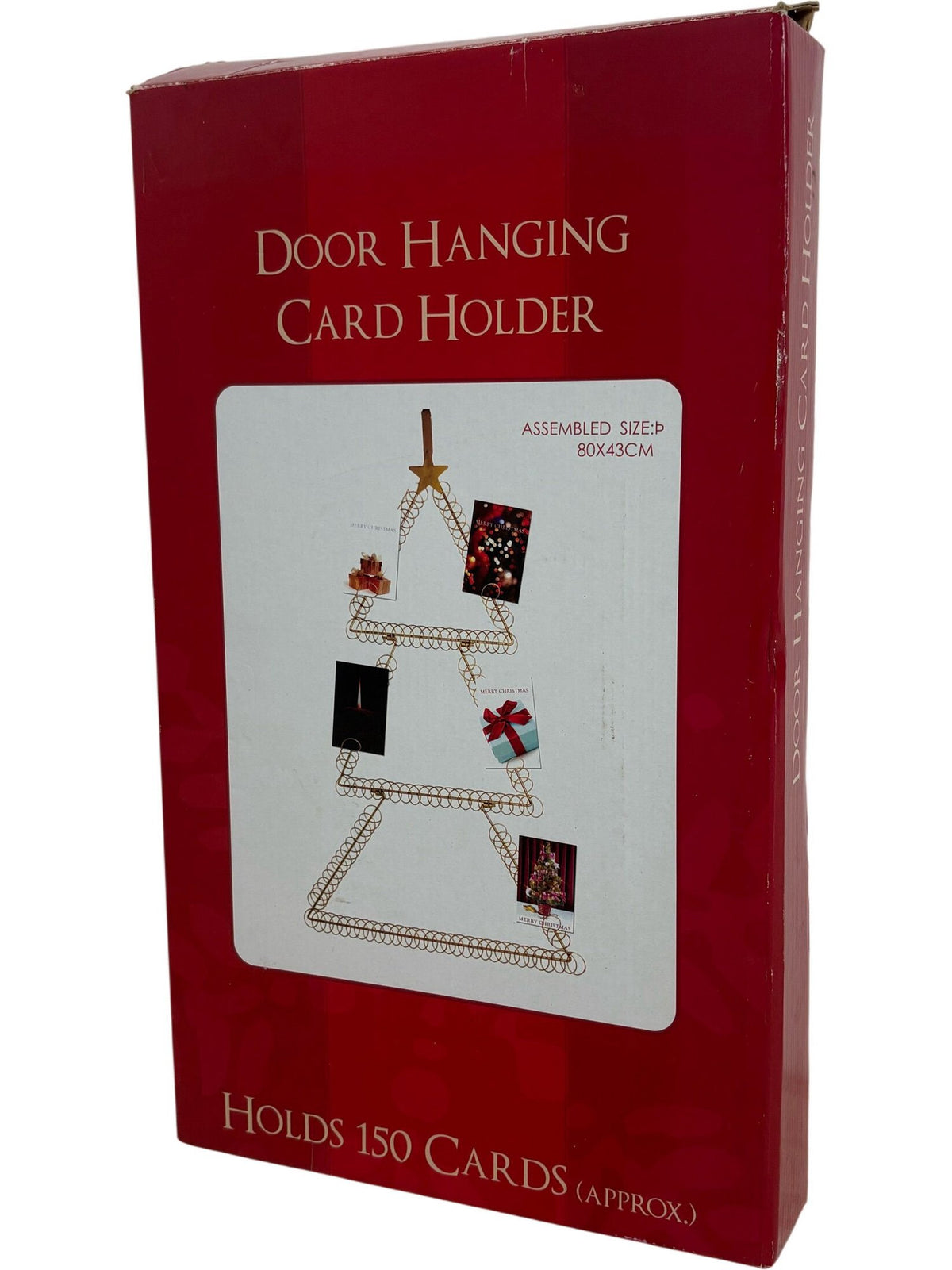 Gold Door Hanging Card Holder 80x43cm (Unused)