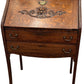 Vintage Antique Secretary Wooden Desk Carved Front Writing Bureau (Pre-Loved)