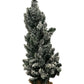 3ft Pre-Lit Snowy Flocked Christmas Tree with Hessian Base (Pre-Loved)